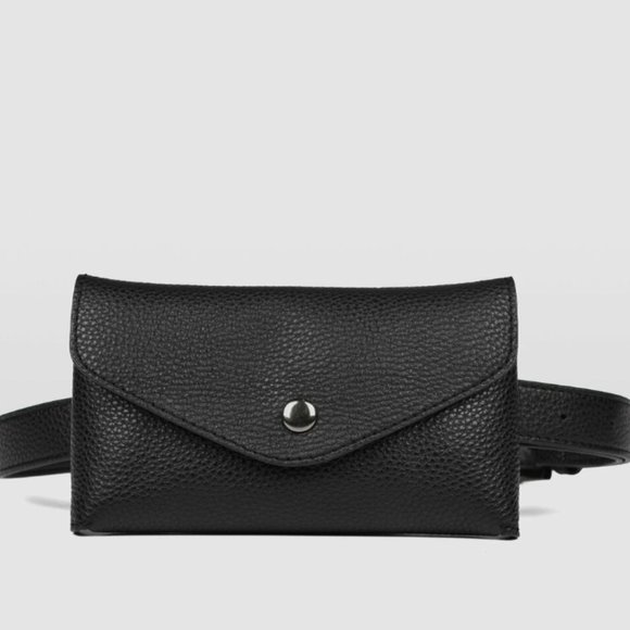 Jo Mercer Hydra Belt Bag Black Leather Accessories - New - Picture 2 of 3